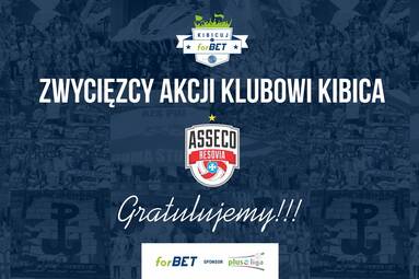 Klub kibica Asseco Resovii Rzeszów zwycięzcą akcji „Kibicuj z forBETem”!