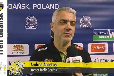 Andrea Anastasi i Jolan Cox po starciu Ligi Mistrzów | Trefl Gdańsk