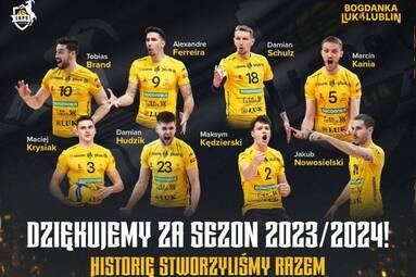 BOGDANKA LUK Lublin ogłosił listę zawodników, którzy odejdą z klubu