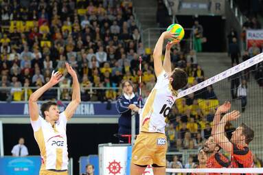 Liga Mistrzów: PGE Skra Bełchatów - Ziraat Bankasi Ankara 3:1