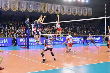 Play-off Ligi Mistrzów: Biełogorie Biełgorod - ZAKSA Kędzierzyn-Koźle 3:1