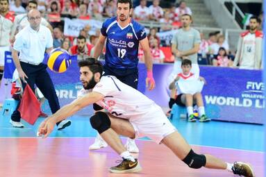 Milad Ebadipour przyjmującym PGE Skry Bełchatów