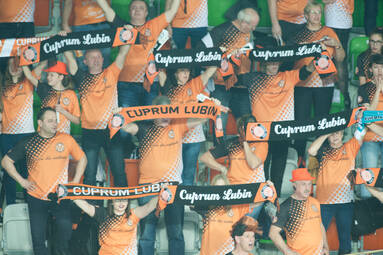 Sztab szkoleniowy Cuprum Lubin w komplecie