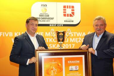 Kraków Miasto Gospodarz z oficjalnym logo Klubowych Mistrzostw Świata