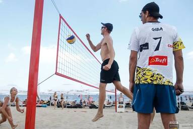 To była świetna, aktywna sobota na plaży Hotelu Haffner