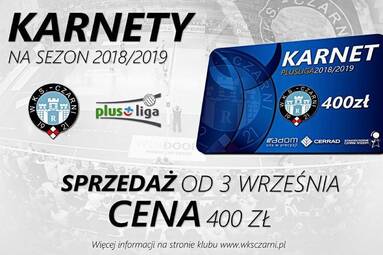 3 września rusza sprzedaż karnetów na mecze Cerrad Czarnych Radom