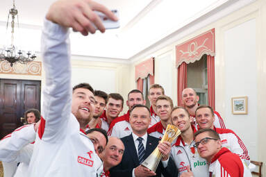 Prezydent RP Andrzej Duda spotkał się z mistrzami świata