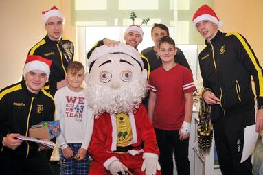 GieKSa z prezentami w Górnośląskim Centrum Zdrowia Dziecka