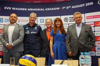 Konferencja przed startem XVII Memoriału Huberta Jerzego Wagnera