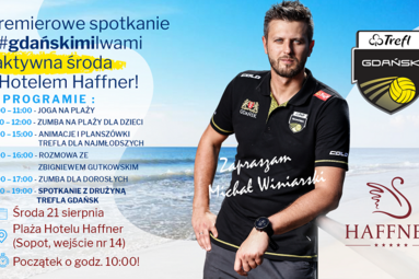 Premierowe spotkanie z nowym składem Trefla Gdańsk na plaży Hotelu Haffner
