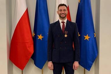 Grzegorz Łomacz ze Złotym Krzyżem Zasługi