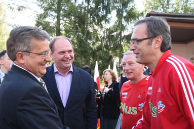 Prezydent Komorowski spotkał się z siatkarzami