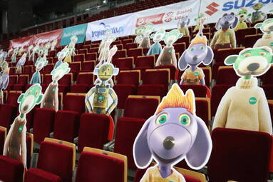 "Rodzina Treflików" na meczach