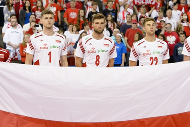 Polscy siatkarze po treningu w Kazaniu