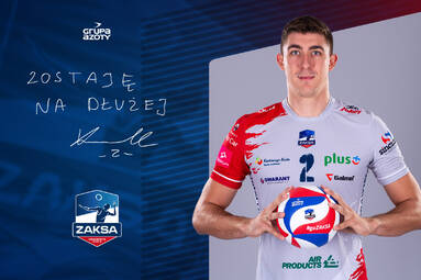 Łukasz Kaczmarek zostaje w Grupie Azoty ZAKSIE Kędzierzyn-Koźle