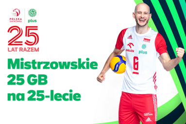 Plus świętuje siatkarski jubileusz i rozdaje „Mistrzowskie 25 GB na 25 lecie”