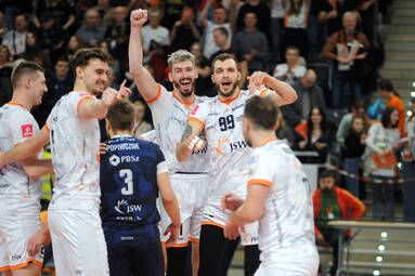 Nie ma mocnych na Jastrzębski Węgiel! GKS Katowice wygrał tylko jednego seta [ZDJĘCIA]