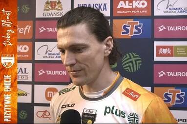 Lukas Kampa i Bartłomiej Bołądź po zwycięstwie w ostatnim meczu rundy zasadniczej | Trefl Gdańsk