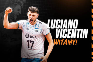 Luciano Vicentin przyjmującym Jastrzębskiego Węgla