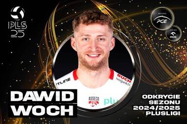 Nominowani w kategorii Odkrycie sezonu 2024/2025 PlusLigi: Dawid Woch
