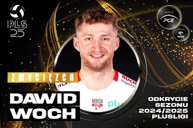 Dawid Woch odkryciem sezonu 2024/2025 PlusLigi