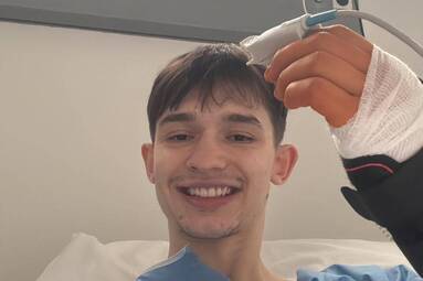 Maksymilian Granieczny już po zabiegu