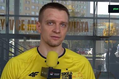 Łukasz Wiśniewski przed meczem PGE GiEK Skra Bełchatów - Indykpol AZS Olsztyn [WIDEO]