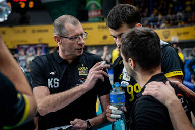 Trener PGE GiEK Skry po pokonaniu mistrza Polski: Zagraliśmy bardzo dobrą siatkówkę