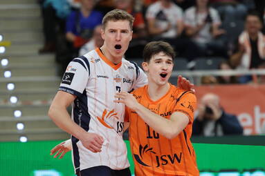 JSW Jastrzębski Węgiel zdominował Chełmian w czwartym secie i zwyciężył 3:1 [ZDJĘCIA]