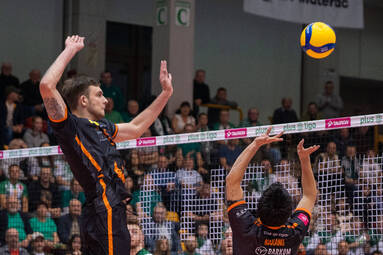 Pięć setów potrzebowali zawodnicy Barkomu Każany Lwów by wygrać w Chełmie [ZDJĘCIA]