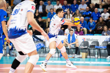 Przyjmujący Ślepska Malow Suwałki po operacji 