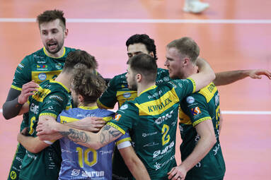 Aluron CMC Warta Zawiercie wygrywa w Jastrzębiu i wskakuje na szczyt tabeli [ZDJĘCIA]