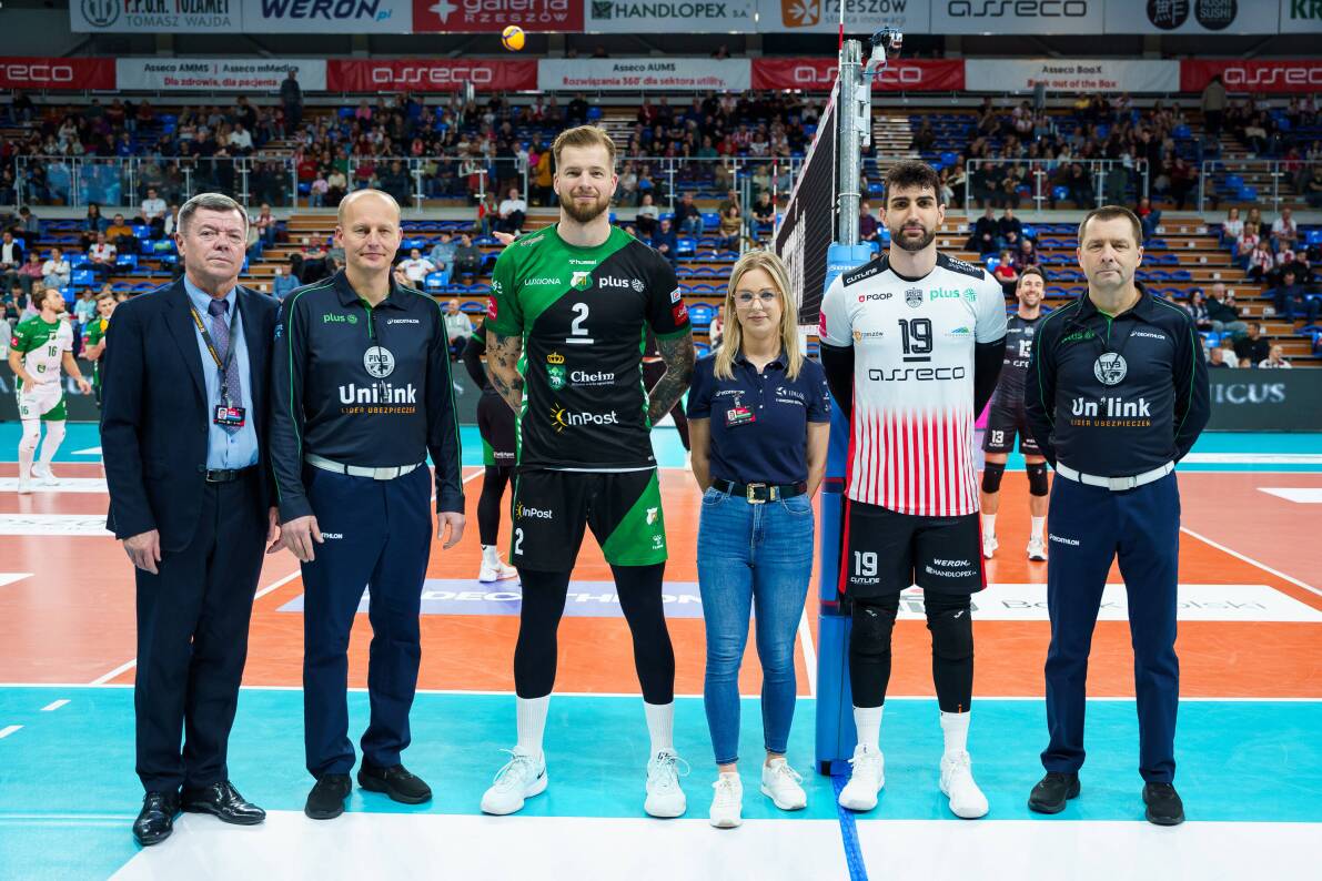 Tylko w jednym secie siatkarze InPostu ChKS Chełm postawili się silniejszemu przeciwnikowi w Rzeszowie [ZDJĘCIA]