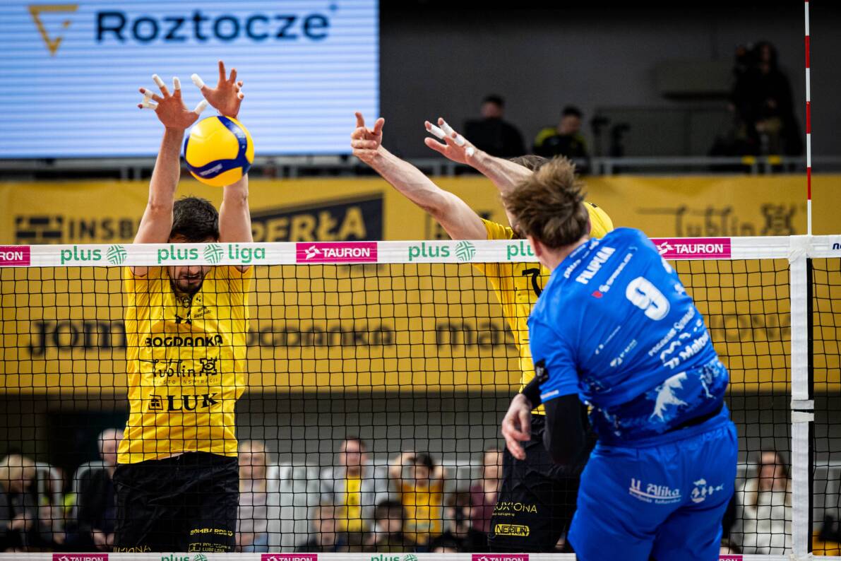 Siatkarze BOGDANKI LUK Lublin musieli się mocno zmobilizować, by po pięciu setach pokonać gości z Suwałk [ZDJĘCIA]