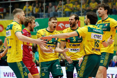 Aluron CMC Warta Zawiercie wchodzi w fazę rozgrywek play-off z pierwszego miejsca [ZDJĘCIA]