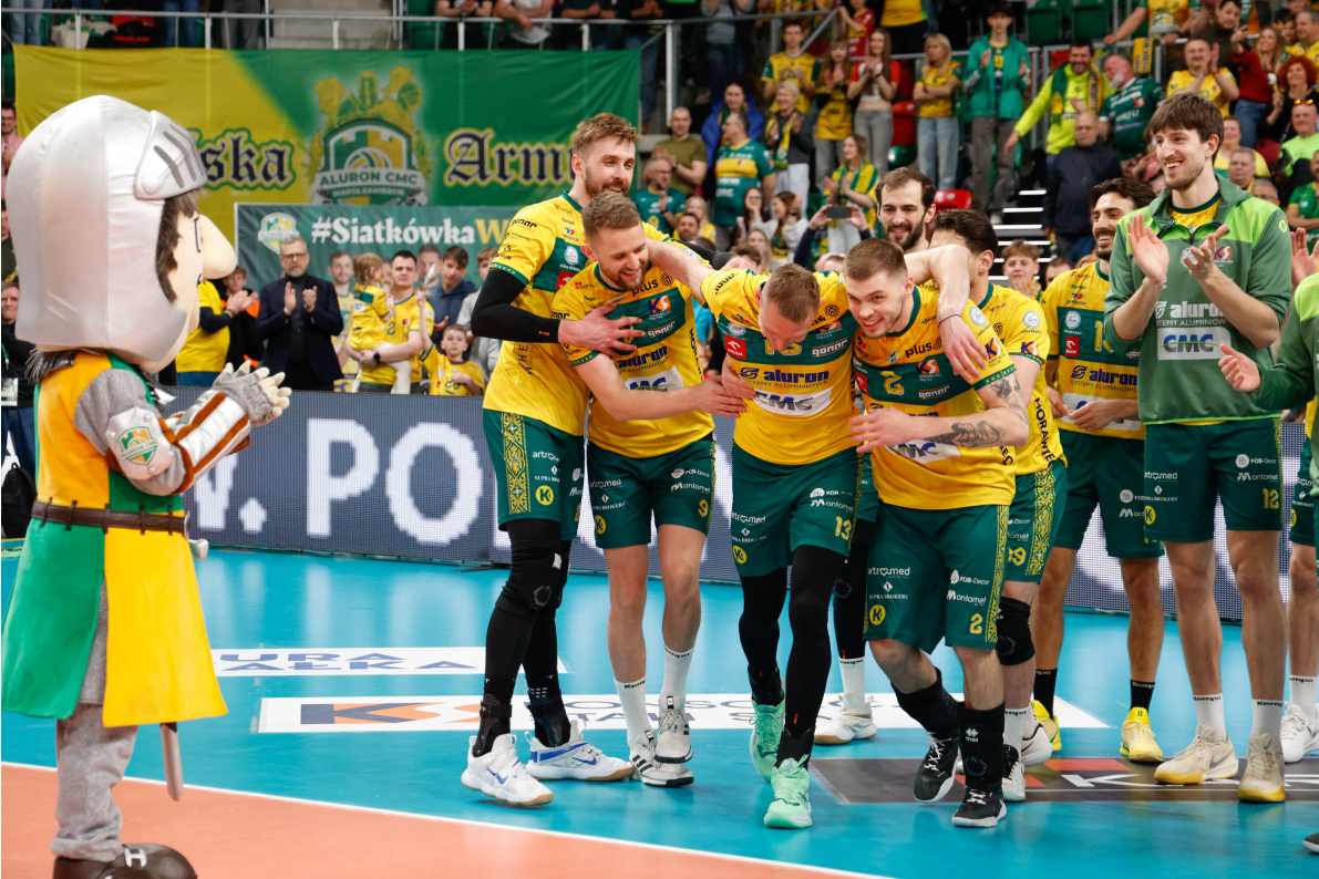  Aluron CMC Warta Zawiercie wygrywa trzeci mecz z ZAKSĄ i to oni zmierzą się z Asseco Resovią w półfinale [ZDJĘCIA]