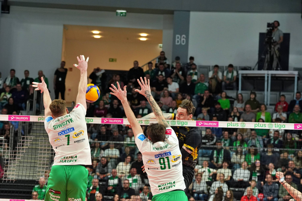 Indykpol AZS Olsztyn wygrywa  pierwszy mecz o piąte miejsce [ZDJĘCIA]