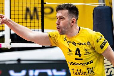 Marcin Komenda wciąż wierzy w mistrzostwo dla BOGDANKI LUK. I zaprasza na drugi mecz finału PlusLigi [WIDEO]