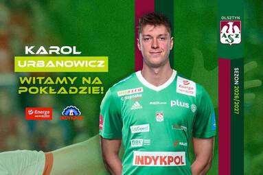 Duży transfer Energi Indykpolu AZS-u Olsztyn. Przychodzi Karol Urbanowicz